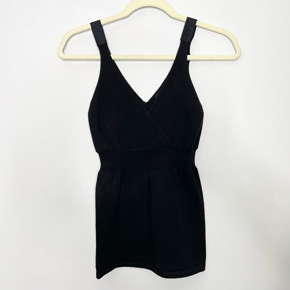 THE LIMITED Crossover Top V-Neck Knit Tank